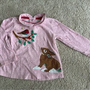 Baby Boden Appliqué Christmas Shirt